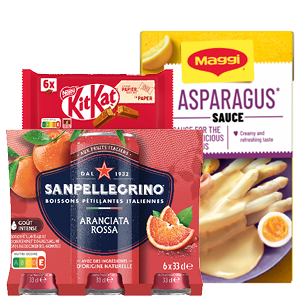 Maggi saus, San Pellegrino of Kitkat