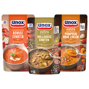 Unox soep in zak