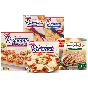 Dr. Oetker Ristorante, La Mia Familia en Koopmans Vriesverse Pannenkoeken