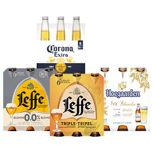 Leffe, Hoegaarden of Corona