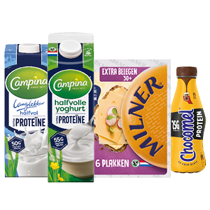 Campina, Milner, Chocomel en Fristi