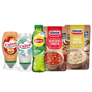Unox, Calvé, Glorix, Cif en Lipton