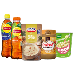 Knorr, Lipton, Cif, Unox, Glorix en Calve