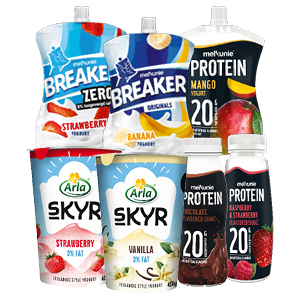 Arla Skyr, Melkunie Breaker en Melkunie Protein