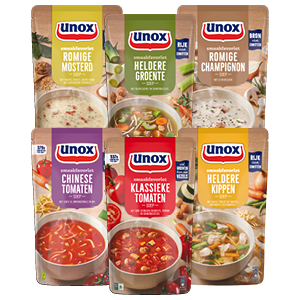 Unox soep in zak