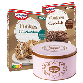 Gratis koektrommel bij 2 Dr. Oetker bakmixen
