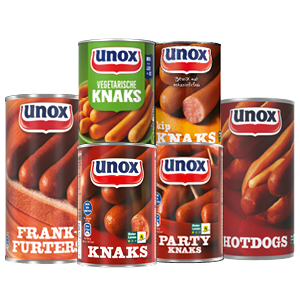 Unox Knaks, Hotdogs of Frankfurters