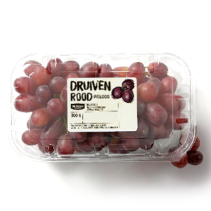 Rode of blauwe pitloze druiven
