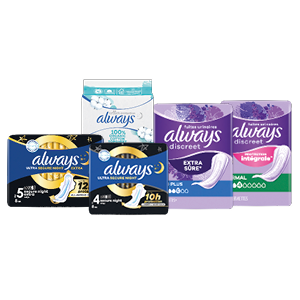 Alle Always night, cotton, platinum of discreet