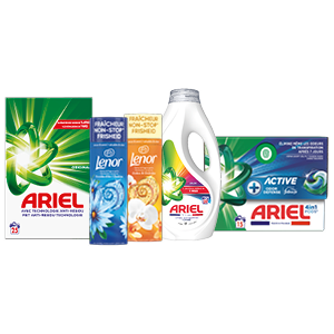 Alle Ariel of Lenor geurparels of fresh air