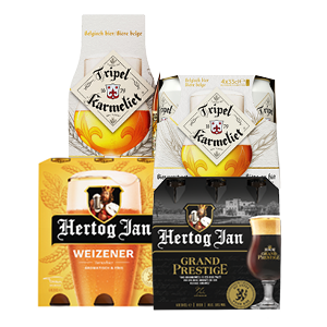 Speciaalbieren van Hertog Jan of Tripel Karmeliet