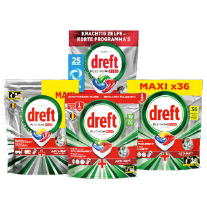 Dreft Platinum Plus of Miracle vaatwastabletten