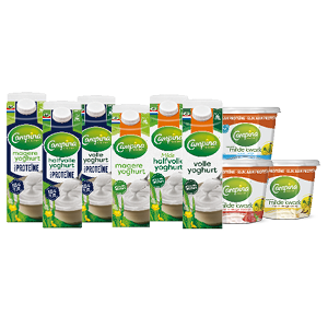 Campina yoghurt of kwark