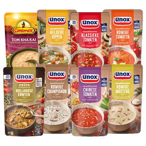 Unox of Conimex soep in zak