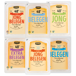 Alle Jumbo Goudse kaas stukken
