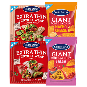 Alle Santa Maria Giant tortilla chips of thin tortilla's