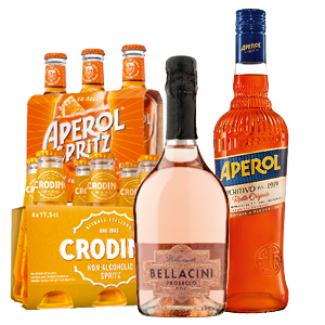 Bellaccini Prosecco, Aperol of Crodino