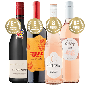 Terre di Faiano Primitivo, François Martenot Pinot Noir, La Fleur Cecile Rosé of C by Celesia Provence Rosé
