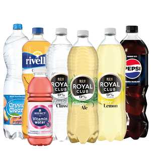 Pepsi, Rivella, Royal Club, Crystal Clear of Sourcy Vitamin Water
