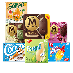 Alle Ola, Cornetto of Magnum handijs