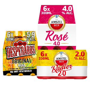 Desperados, Amstel Radler of Amstel Rosé