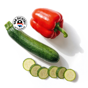 Rode paprika of courgette