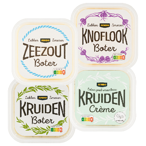 Jumbo kruidenboter, knoflookboter, zeezoutboter of kruidencrème