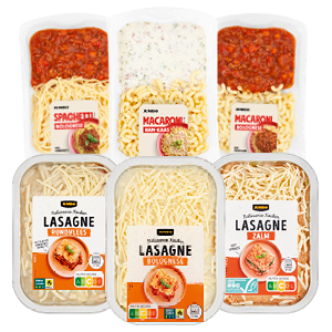 Jumbo lasagne of pasta maaltijd