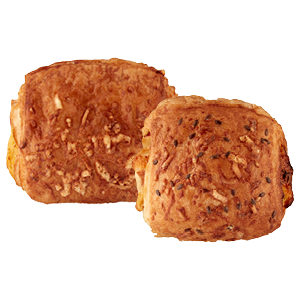 Kaas- of ham kaascroissant