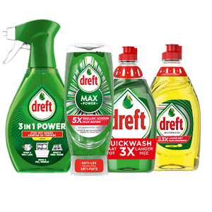 Alle Dreft afwasmiddel of 3 in 1 spray