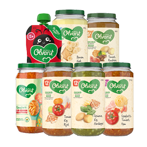 Alle Olvarit maaltijdpotjes of knijpfruit