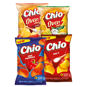 Alle Chio Oven, Chio Chips Red Paprika, Chilli Pepper of Salt