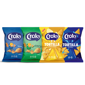Croky chips of Tortilla