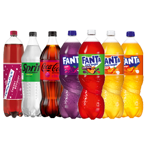 Coca-Cola vanille, cherry of cafeïnevrij, Fanta, Sprite of Fernandes