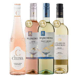 Mezzacorona Pinot Grigio of Pinot Grigio Rosé, C by Celecia Provence Rosé of Jumbo Rueda Verdejo