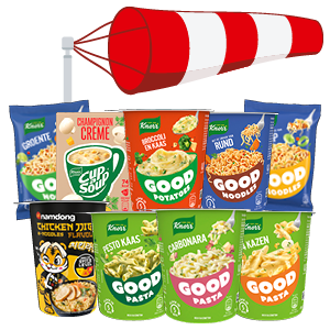 Alle Knorr Good noodles, Good Potatoes, Good Pasta, Cup-a-Soup of Namdong