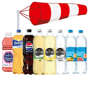 Pepsi, Royal Club, Rivella, Sourcy of Crystal Clear