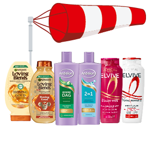Alle Elvive, Loving Blends of Andrélon verpakkingen 400 ml