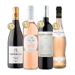 Tiempo & Tierra Crianza, Montaignan Merlot, La Fleur Cecile Rosé of Jumbo Côtes de Provence Rosé