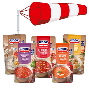 Unox soep in zak