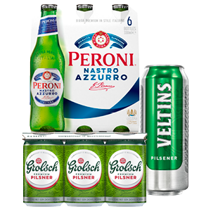 Pils van Grolsch, Peroni of Veltins