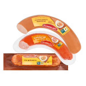 Zandvliet grillworst of gekookte worst