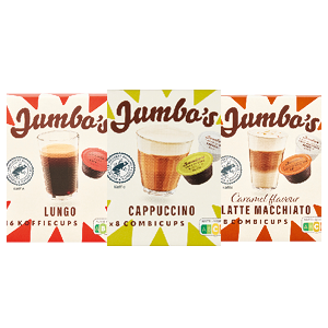 Jumbo's koffiecups voor Dolce Gusto