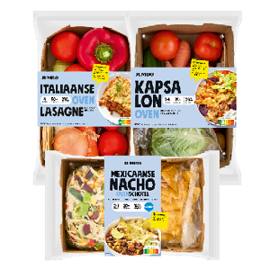 Mexicaanse Nachoschotel, Italiaanse lasagne of kapsalon verspakket