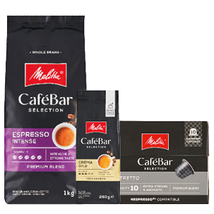 Alle Melitta Cafébar selection