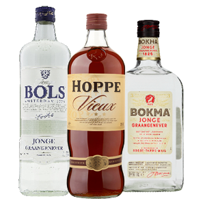 Bols Jonge graanjenever, Bokma jonge jenever of Hoppe vieux