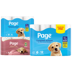 Page compleet schoon of sensitive