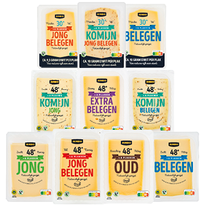Jumbo Goudse kaas plakken