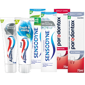 Alle Parodontax, Sensodyne of Aquafresh
