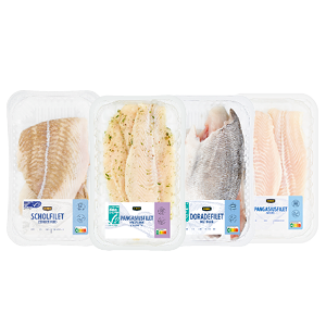 Jumbo dorade-, roodbaars-, schol- of pangasiusfilet
